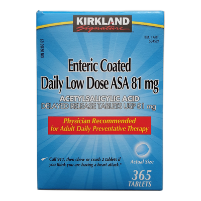 ENTERIC COATED LOW DOSE ASA, 81mg