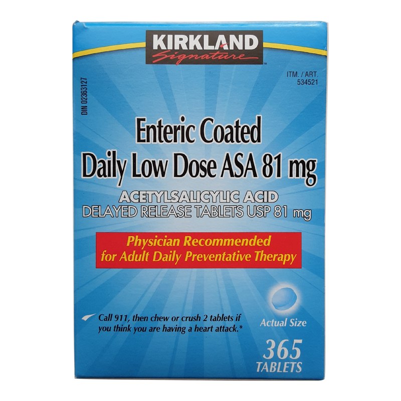 ENTERIC COATED LOW DOSE ASA, 81mg
