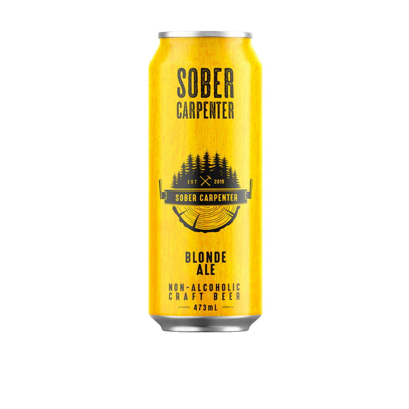 Sober Carpenter Non-Alcoholic Blonde Ale Craft Beer, 473 mL