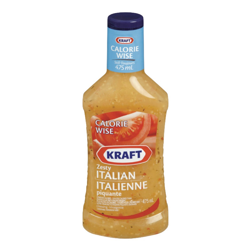 Kraft Zesty Italian Dressing Calorie Wise, 475 mL