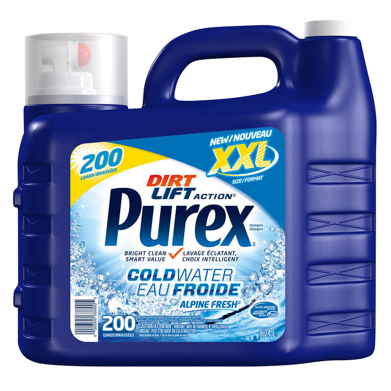 Purex Cold Water Laundry Detergent, 9 L