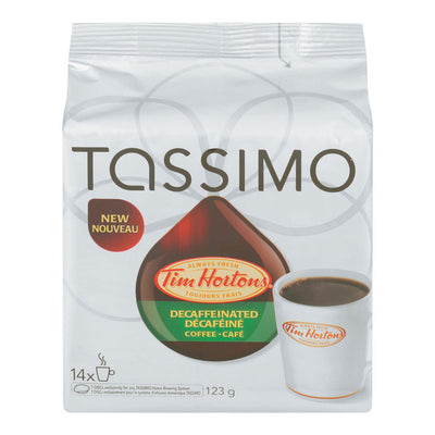 Tassimo Tim Hortons Original Blend Decaffeinated Coffee, 123g   (14ct)