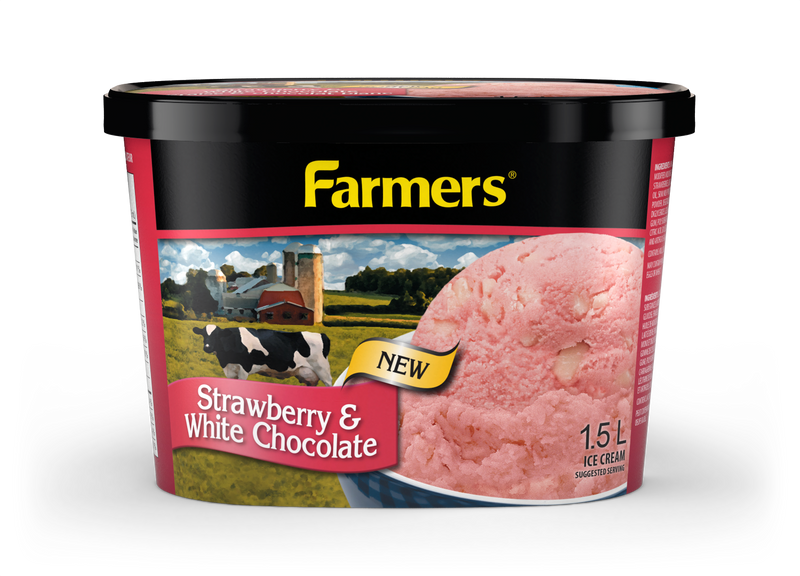 Farmers Strawberry & White Chocolate Ice Cream