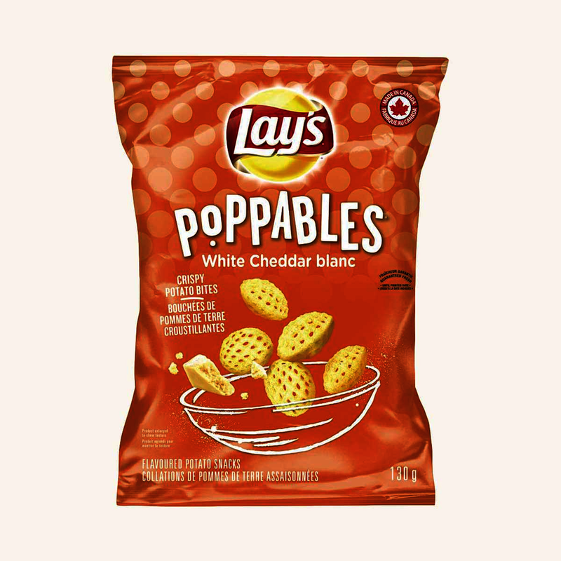 Lay's Poppables White Cheddar Crispy Bites, 130g