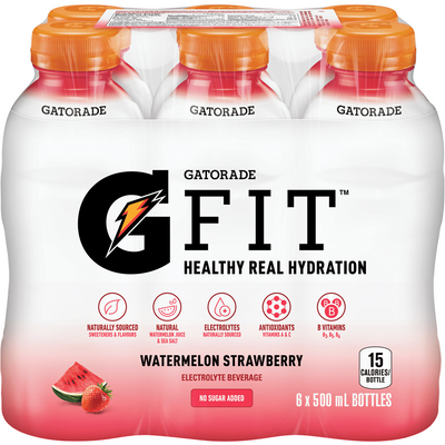 Gartorade G Fit Watermelon Strawberry, 500 mL, 6 ct