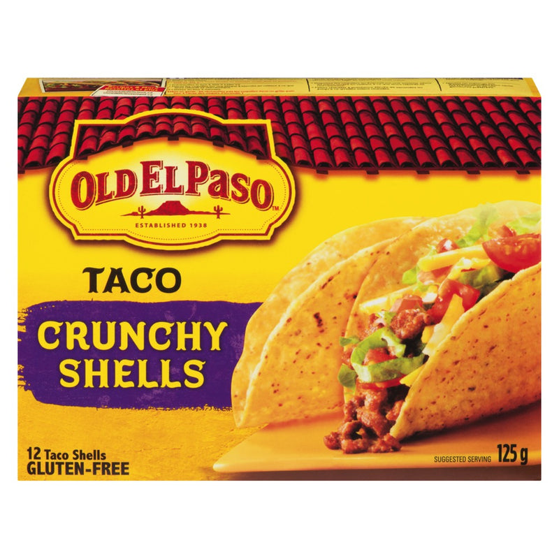 Old El Paso Crunchy Taco Shells, 12 count, 125 g