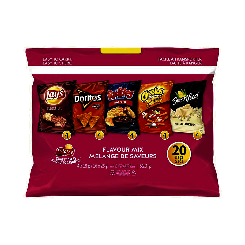Lay's Flavour Mix Chips, 20 ct, 520 g