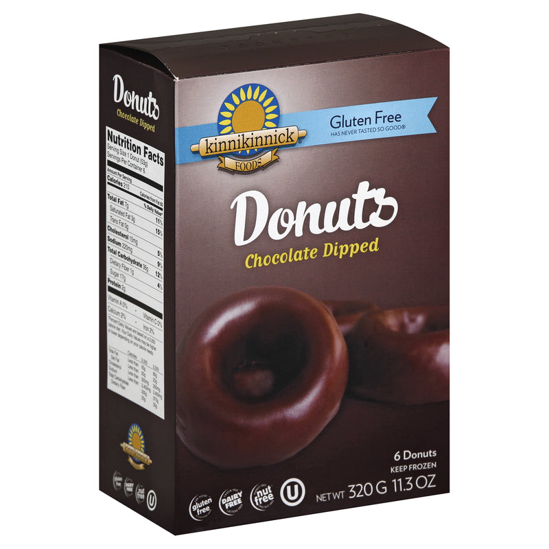 Kinnikinnick Gluten Free Chocolate Dipped Donuts, 320 g