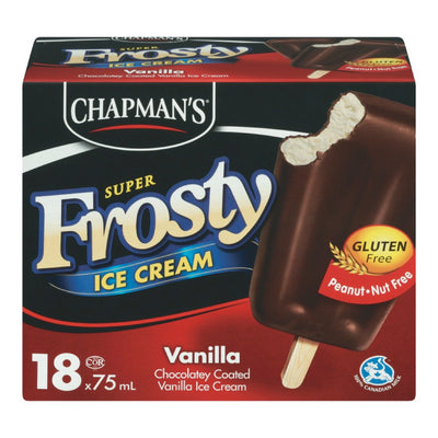 Chapman's Super Frosty Ice Cream Vanilla, 18 x 75 mL