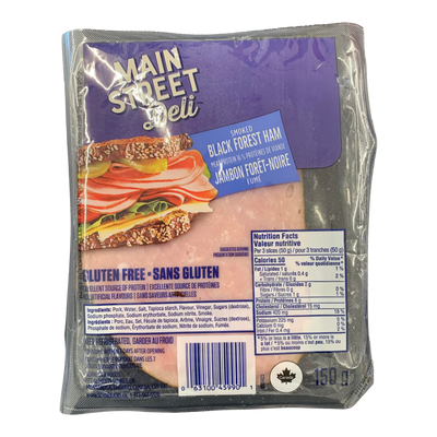Main Street Deli Smoked Black Forest Ham, 150 g