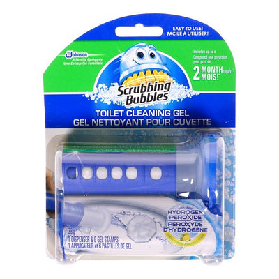 Scrubbing Bubbles Toilet Cleaning Dispenser & Gel Stamps, 38 g