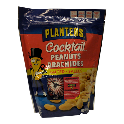 Planters Salted Cocktail Peanuts, 600 g