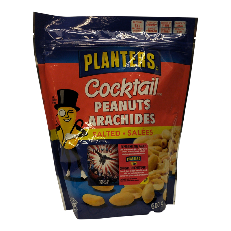 Planters Salted Cocktail Peanuts, 600 g