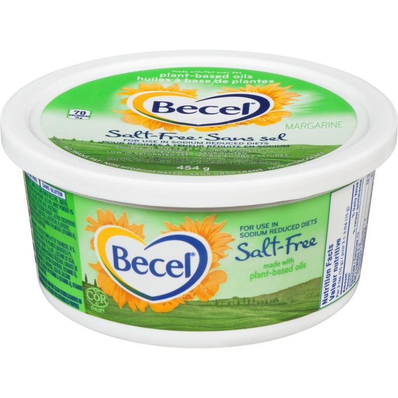 BECEL SALT FREE PLANT BASED MARGARINE, 454 g