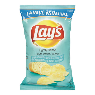 Lay's Family Size Lightly Salted Potato Chips, 235 g
