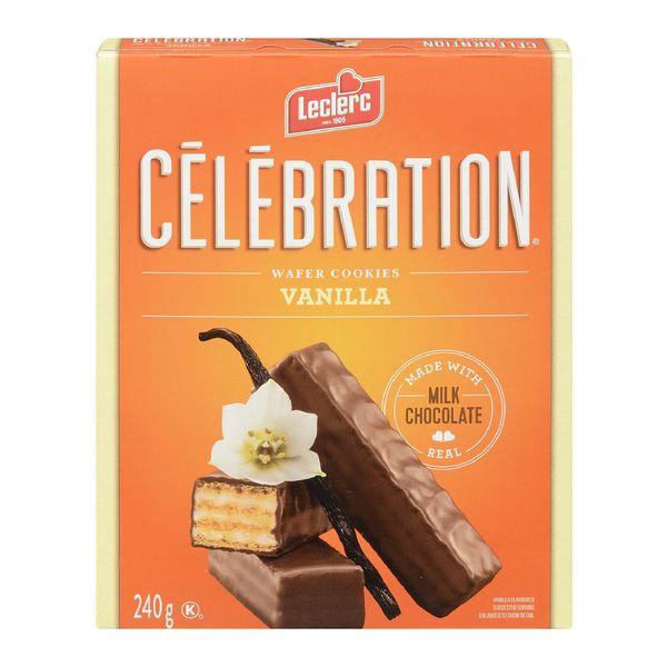 Leclerc Celebration Vanilla Wafer Cookies, 240 g
