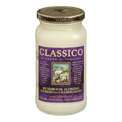 Classico Mushroom Alfredo Pasta Sauce, 410 mL