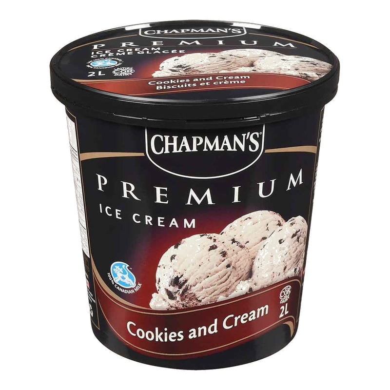 Chapman's Premium Cookies and Cream Ice Cream, 2L