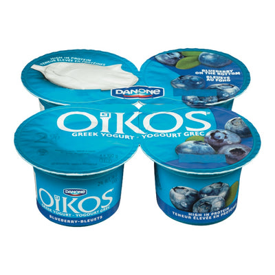 Oikos Greek Yogurt Blueberry, 4 x 100 g