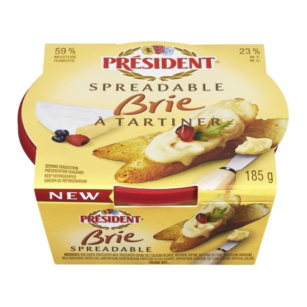 President Spreadable Brie, 185 g