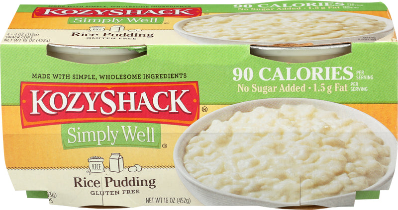 Kozy Shack Rice Pudding, 113 g, 4 ct