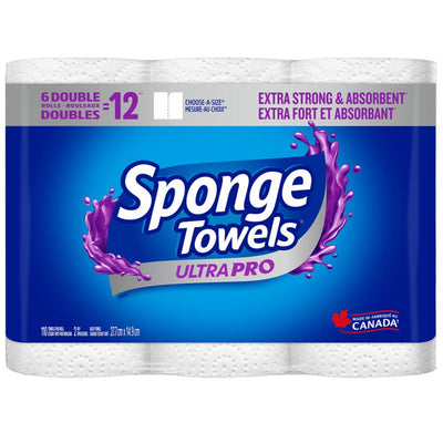 SPONGE TOWELS ULTRA PRO, 6 DOUBLE ROLLS