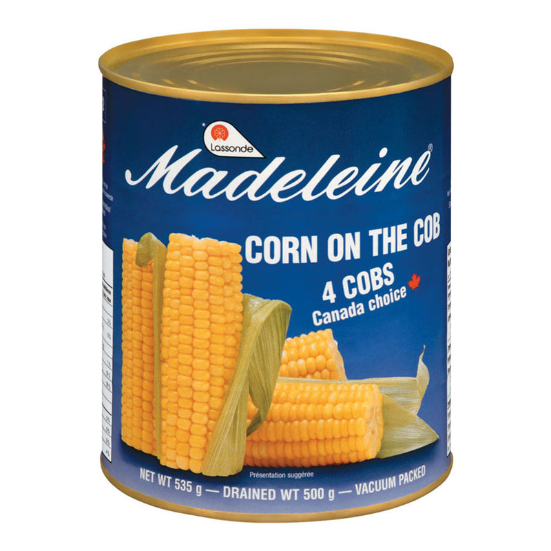 Madeleine Corn On The Cob, 4 count, 535 g