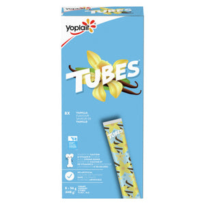 Yoplait Tubes Vanilla, 8 x 60 g