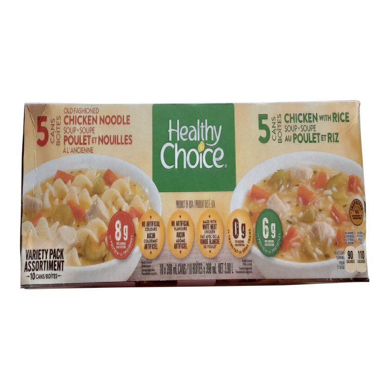 Healthy Choice Canned Chicken Soup Variety, 10 ct
