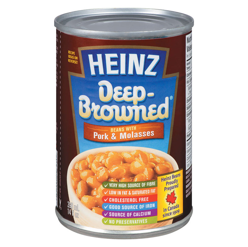 Heinz Deep Browned Beans With Pork & Molasses, 398 mL