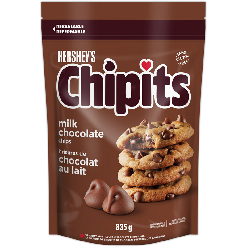 Hershey's Chipits Milk Chocolate Chips, 835 g