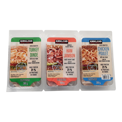 Kirkland Signature Sandwich Meat Variety Pack (Turkey, Chicken & Ham), 900 g