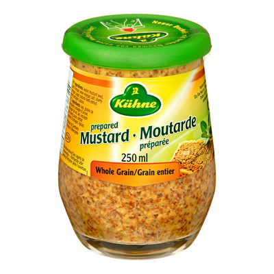 Kiihne Whole Grain Prepared Mustard, 250 mL