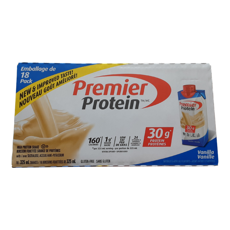 Premier Protein Vanilla Shakes, 18 x 325 mL