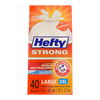 Hefty Strong Large Kitchen Garbage Bags, 40pk