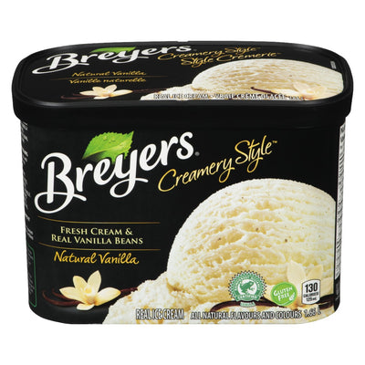Breyers Creamery Style Natural Vanilla, 1.66 l