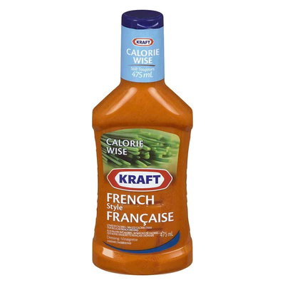 Kraft French Style Salad Dressing Calorie Wise, 475 mL
