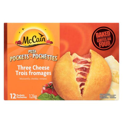 McCain Three Cheese Pizza Pockets, 1.2kg