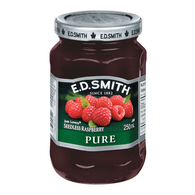 E.D. Smith Pure Seedless Raspberry Jam, 250 mL