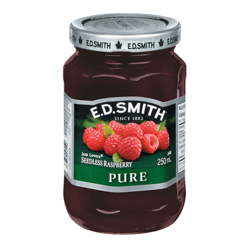 E.D. Smith Pure Seedless Raspberry Jam, 250 mL