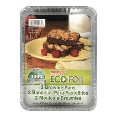 HANDI FOIL 9x6 BROWNIE PANS, 2PK
