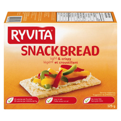 Ryvita Snackbread Light & Crispy, 125 g