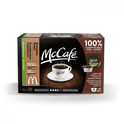 McCafé Medium Dark Roast Decaffeinated Coffee, 129 g
