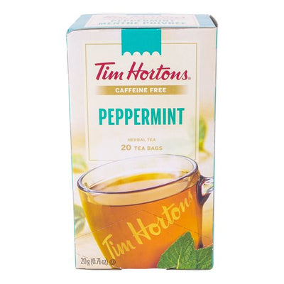Tim Hortons Caffeine Free Peppermint Herbal Tea, 20g  (20ct)
