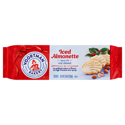 Voortman Bakery Iced Almonette Cookies, 249 g