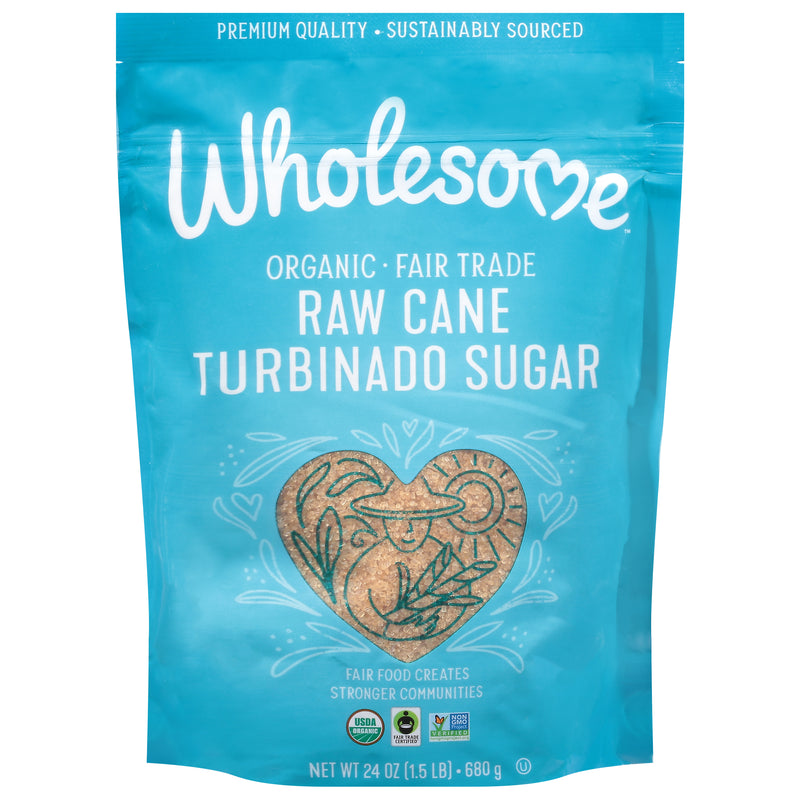 Wholesome Organic Turbinado Raw Cane Sugar, 680 g