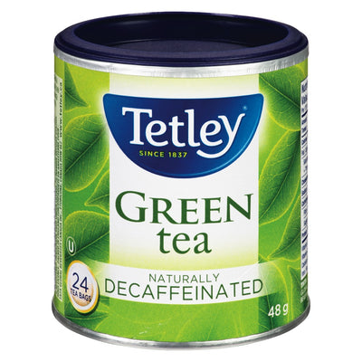 Tetley Green Tea Naturally Decaffeinated Tea, 48g   (24ct)