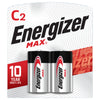 Energizer Max C2 Batteries, 2 PK