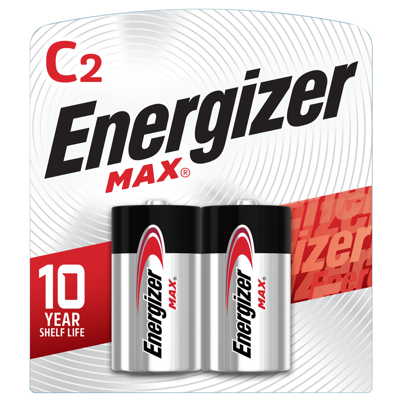 Energizer Max C2 Batteries, 2 PK