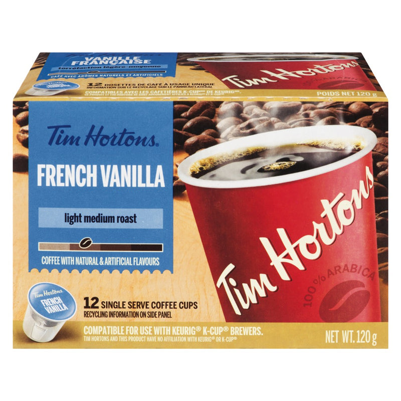 Tim Hortons French Vanilla, 120g  (12ct)